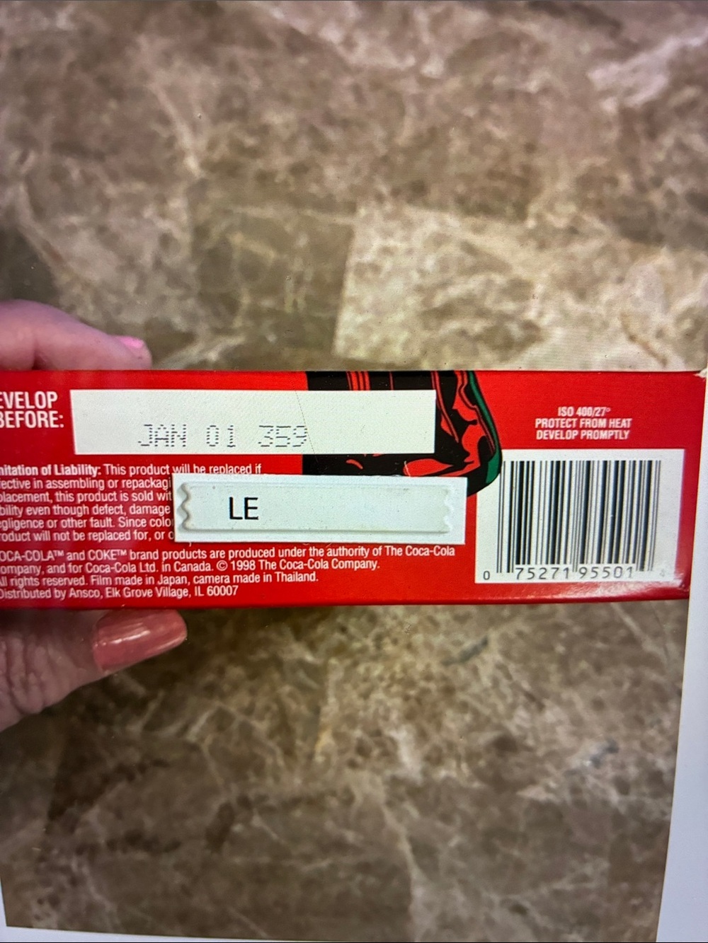 Vintage Coca Cola Red 35mm Disposable Camera with Flash Packaging New sealed - Picture 3 of 5